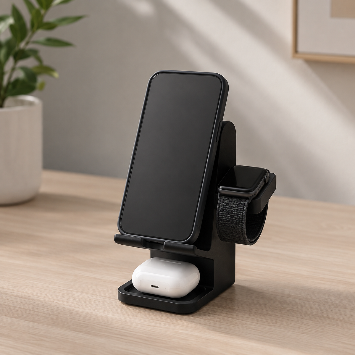 3'ü 1 Arada Telefon, Apple Watch ve AirPods Standı